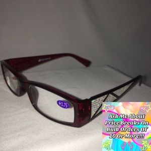 NWT Cherry Frames w/White Sequin By Humanize